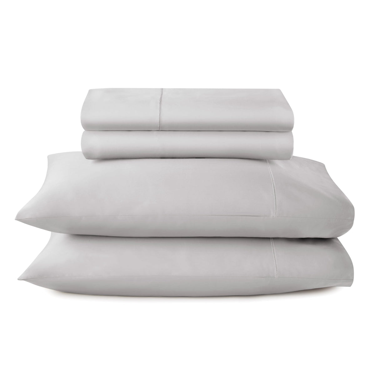 Whisper Organics 500 TC Organic Sateen Sheet Set, Grey – product photo