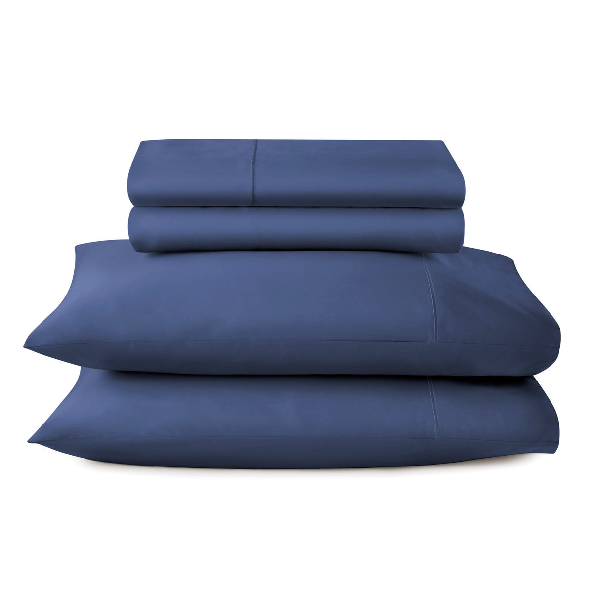 Whisper Organics 500 TC Organic Sateen Sheet Set, Navy – product photo