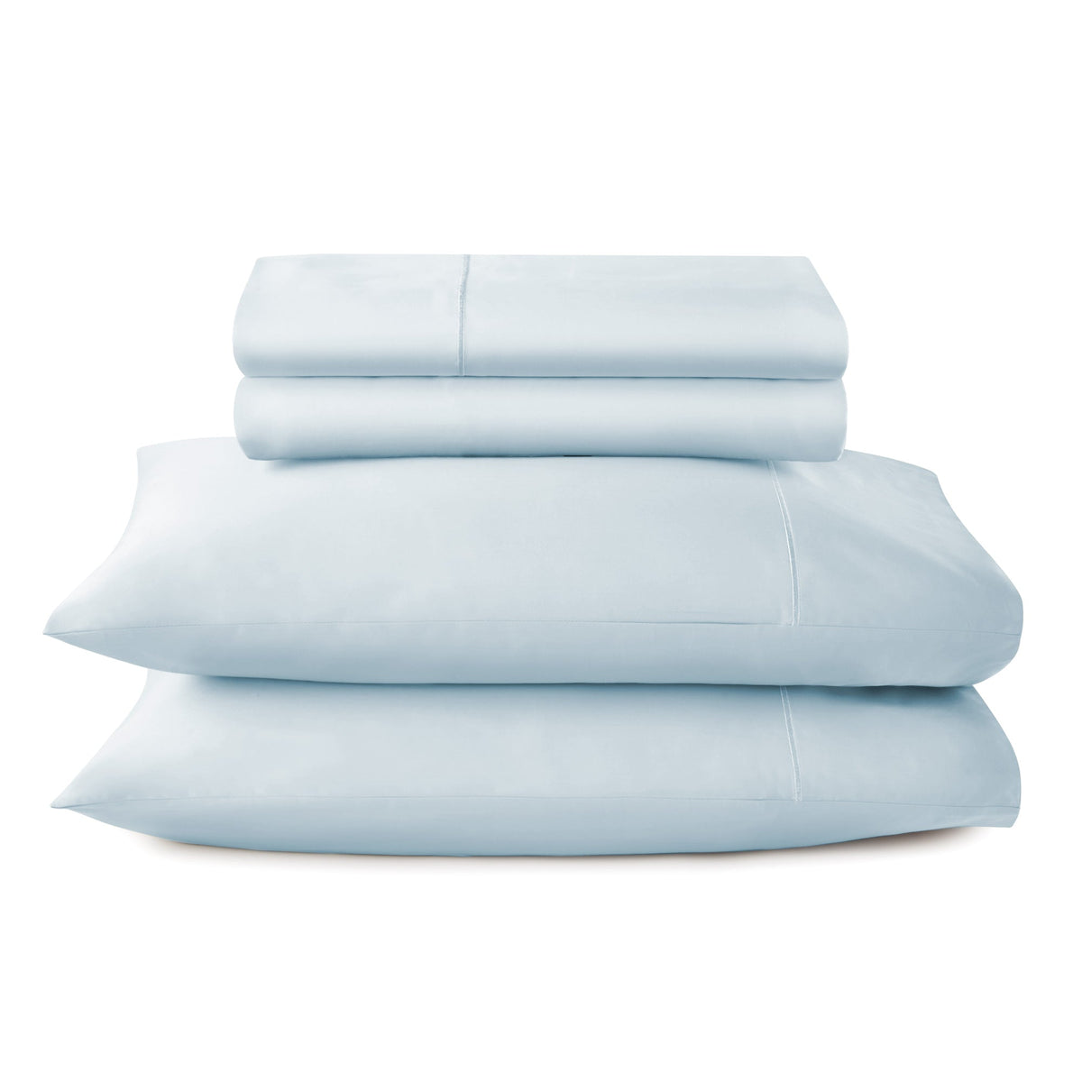 Whisper Organics 500 TC Organic Sateen Sheet Set, Powder Blue – product photo