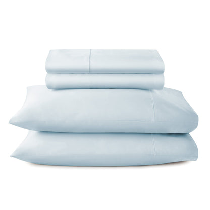 Whisper Organics 500 TC Organic Sateen Sheet Set, Powder Blue – product photo
