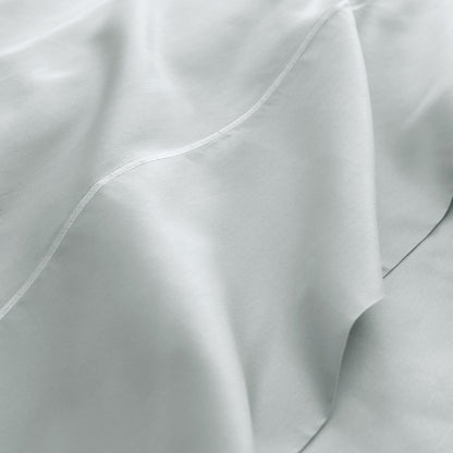 Whisper Organics 300 TC Organic Sateen Pillowcase Set, Shore – fabric close-up