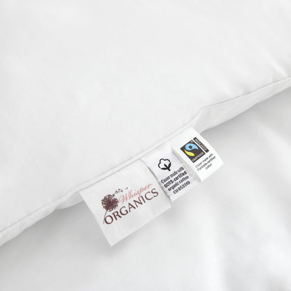 Whisper Organics Down Alternative Hollow Fiber Pillow – detail view