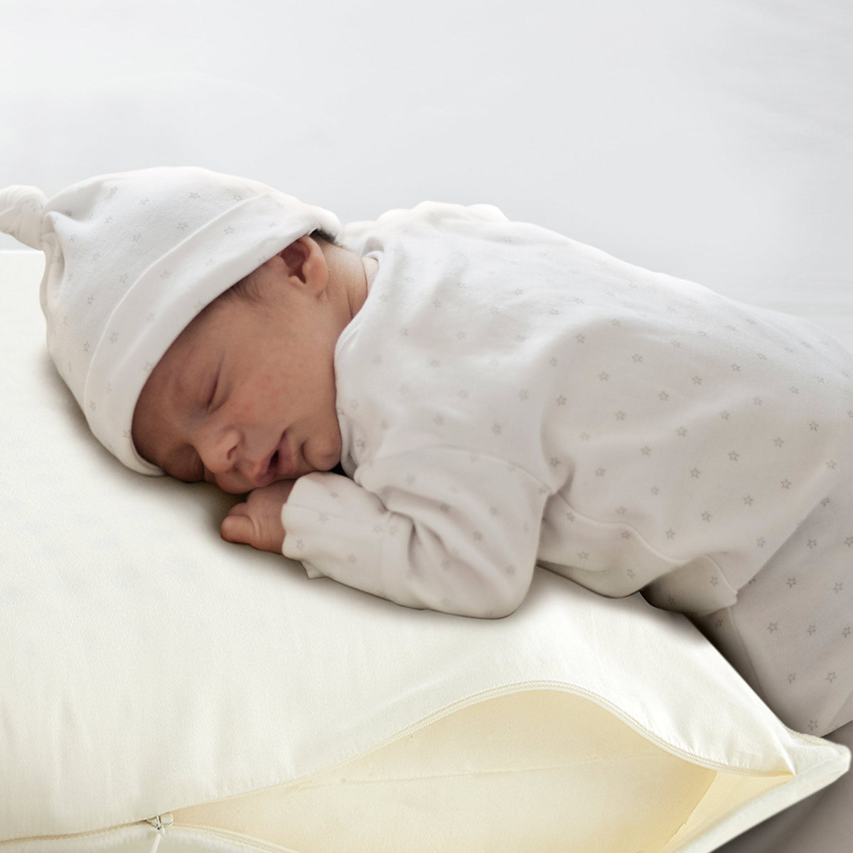 Whisper Organics 500 TC Organic Cotton Pillow Protector, Ivory – product photo