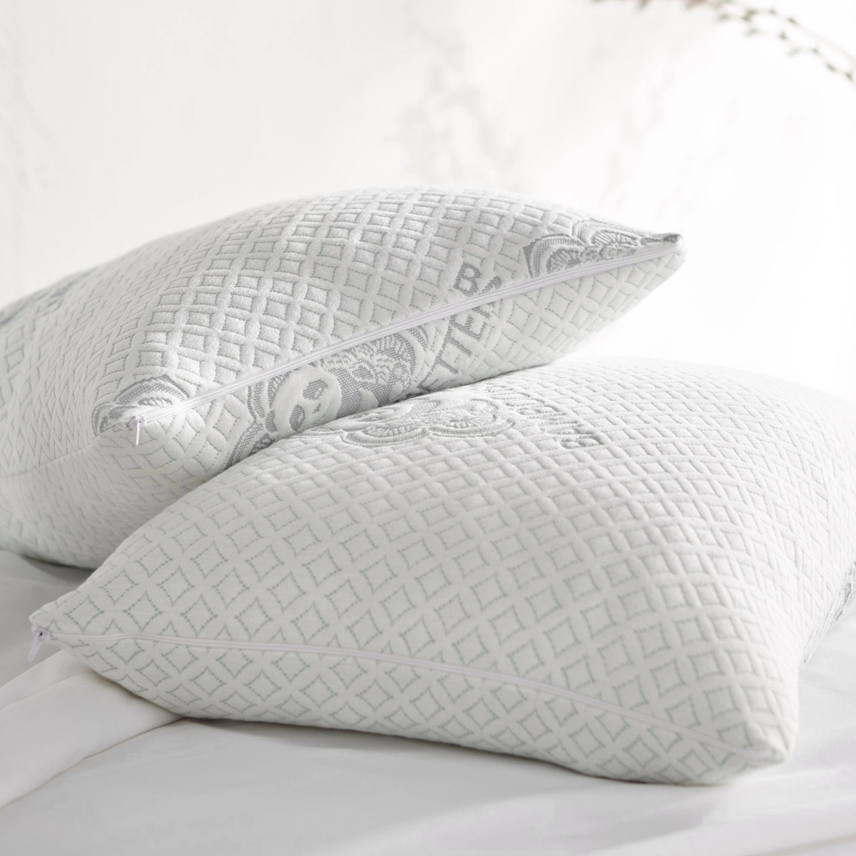 Bamboo is Better Adjustable Bamboo Cooling Bed Pillow – on a bed