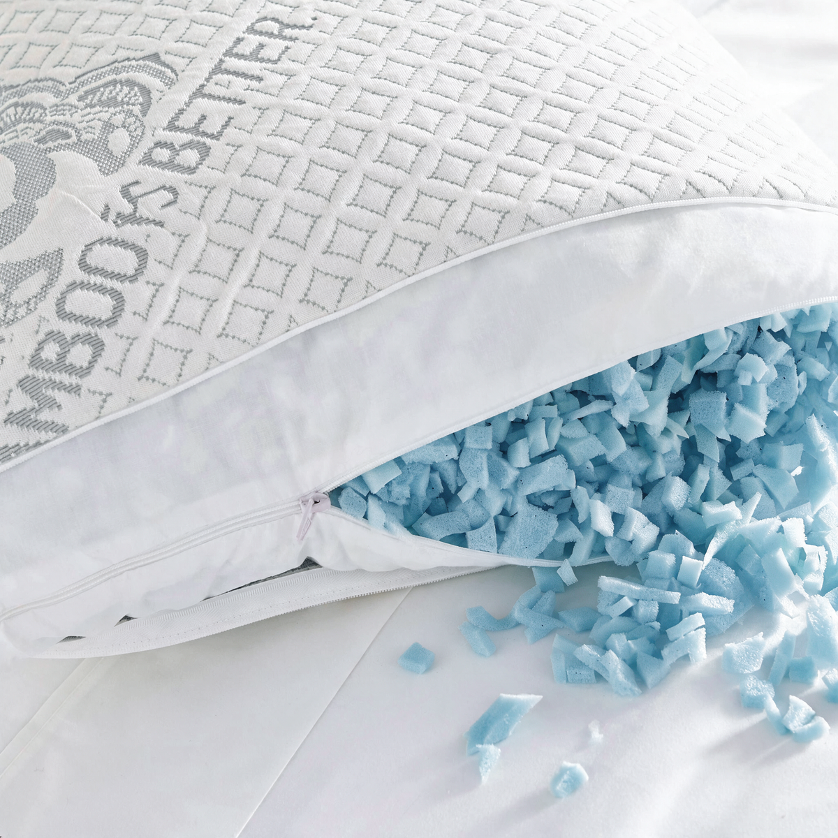 Bamboo is Better Adjustable Bamboo Cooling Bed Pillow – memory foam fill