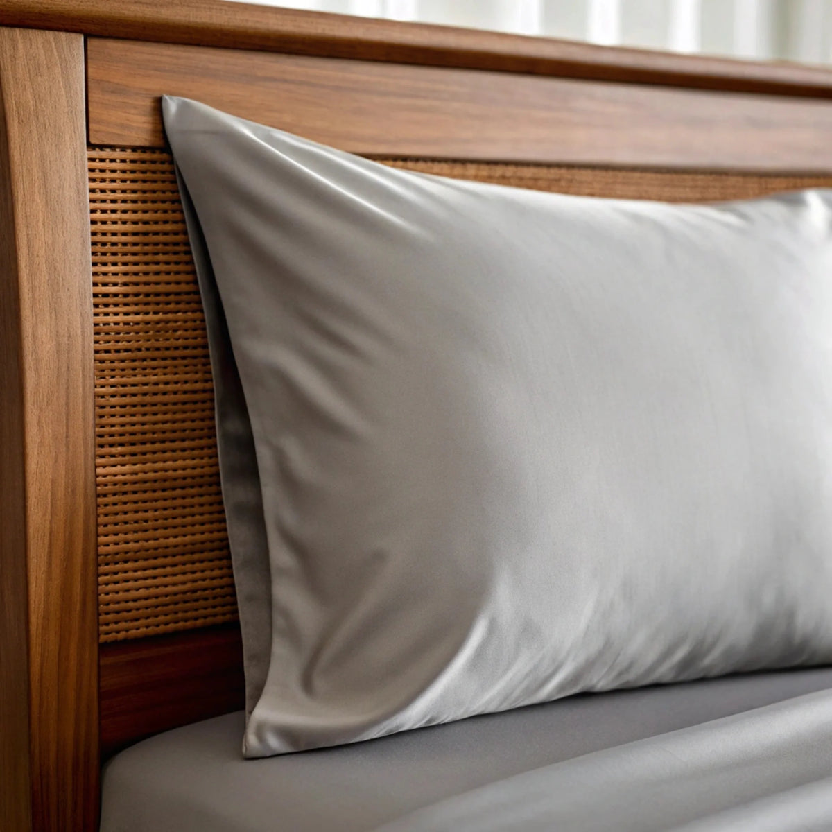Bamboo is Better Copper Infused Bamboo Pillowcase, Feather Gray – product photo
