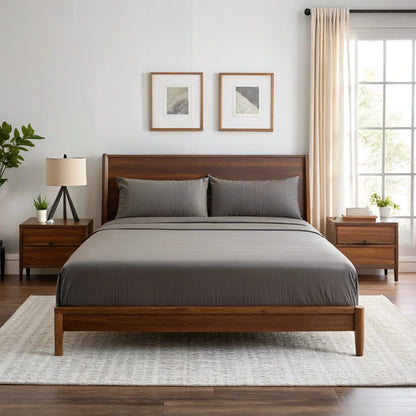 Bamboo is Better Copper Infused Bamboo Sheet Set, Graphite Gray – lifestyle photo