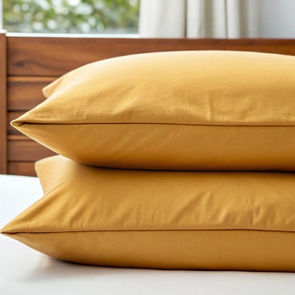 Bamboo is Better Copper Infused Bamboo Pillowcase, Mustard – close-up