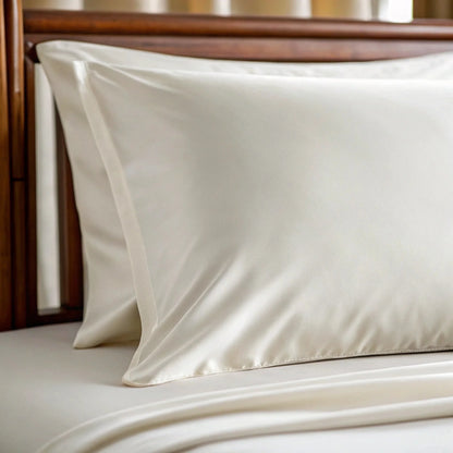 Bamboo is Better Copper Infused Bamboo Pillowcase, Powder White – fabric close-up