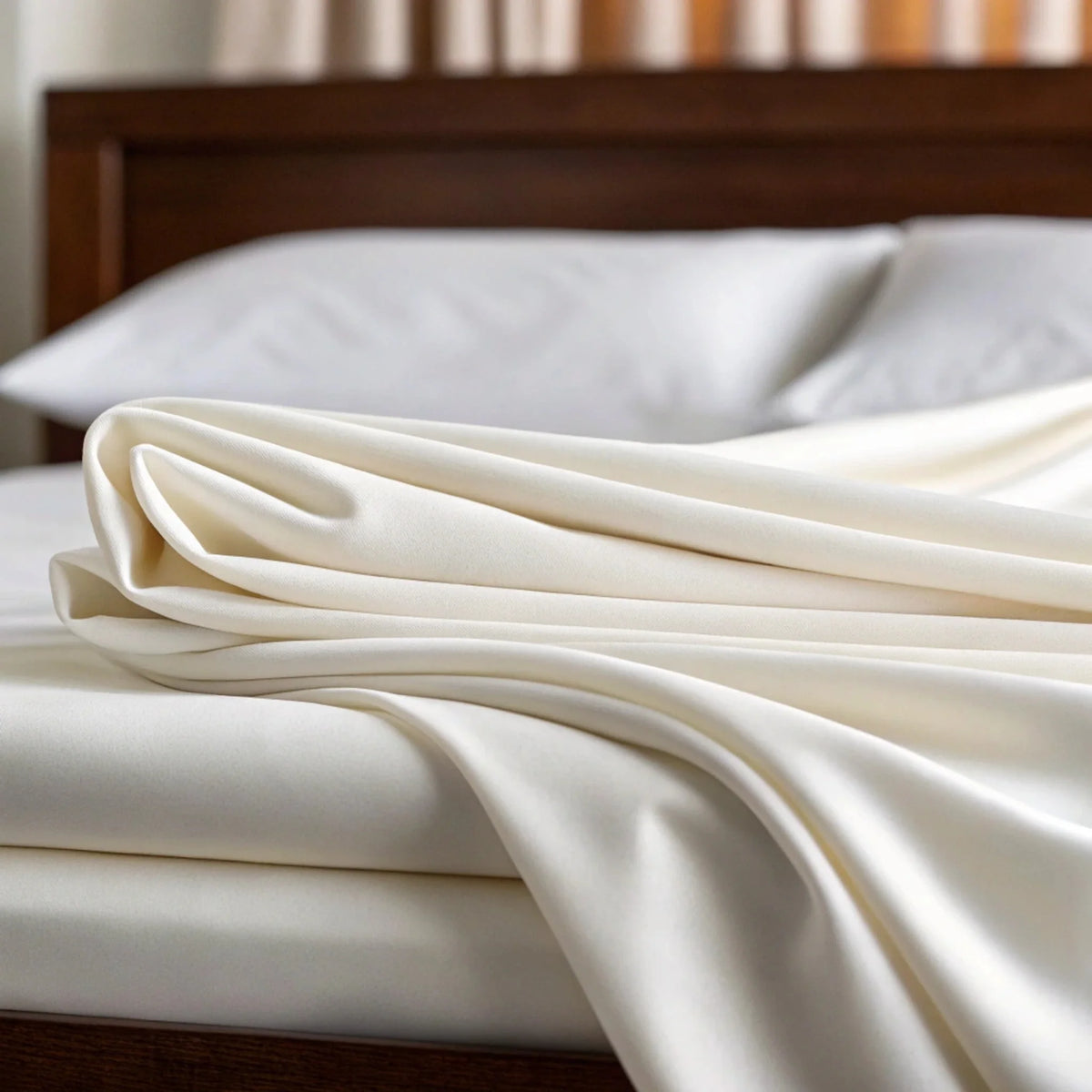Bamboo is Better Copper Infused Bamboo Sheet Set, Powder White – fabric close-up