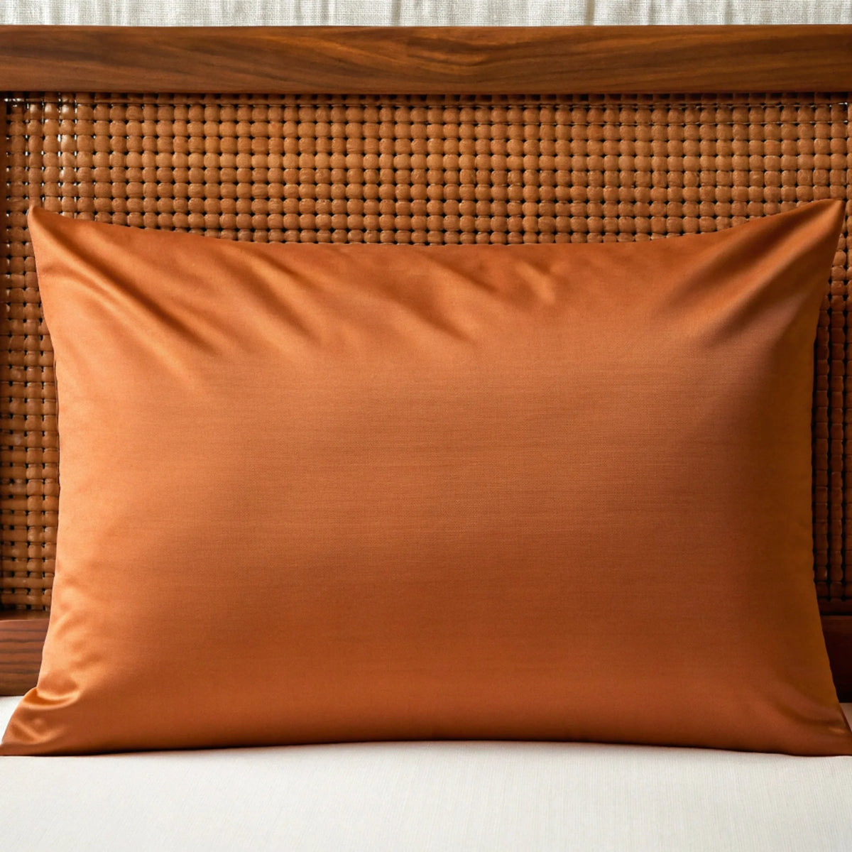 Bamboo is Better Copper Infused Bamboo Pillowcase, Rust – fabric close-up