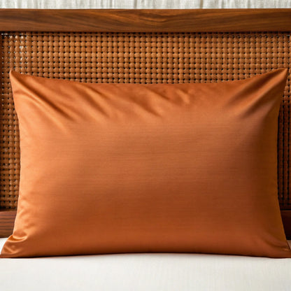 Bamboo is Better Copper Infused Bamboo Pillowcase, Rust – fabric close-up