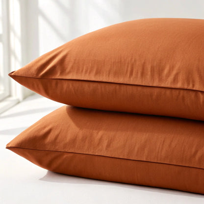 Bamboo is Better Copper Infused Bamboo Pillowcase, Rust – close-up