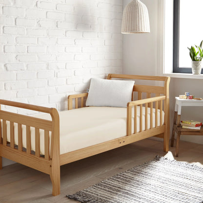 Bamboo is Better Cooling Bamboo Crib Fitted Sheet, Ivory – side view
