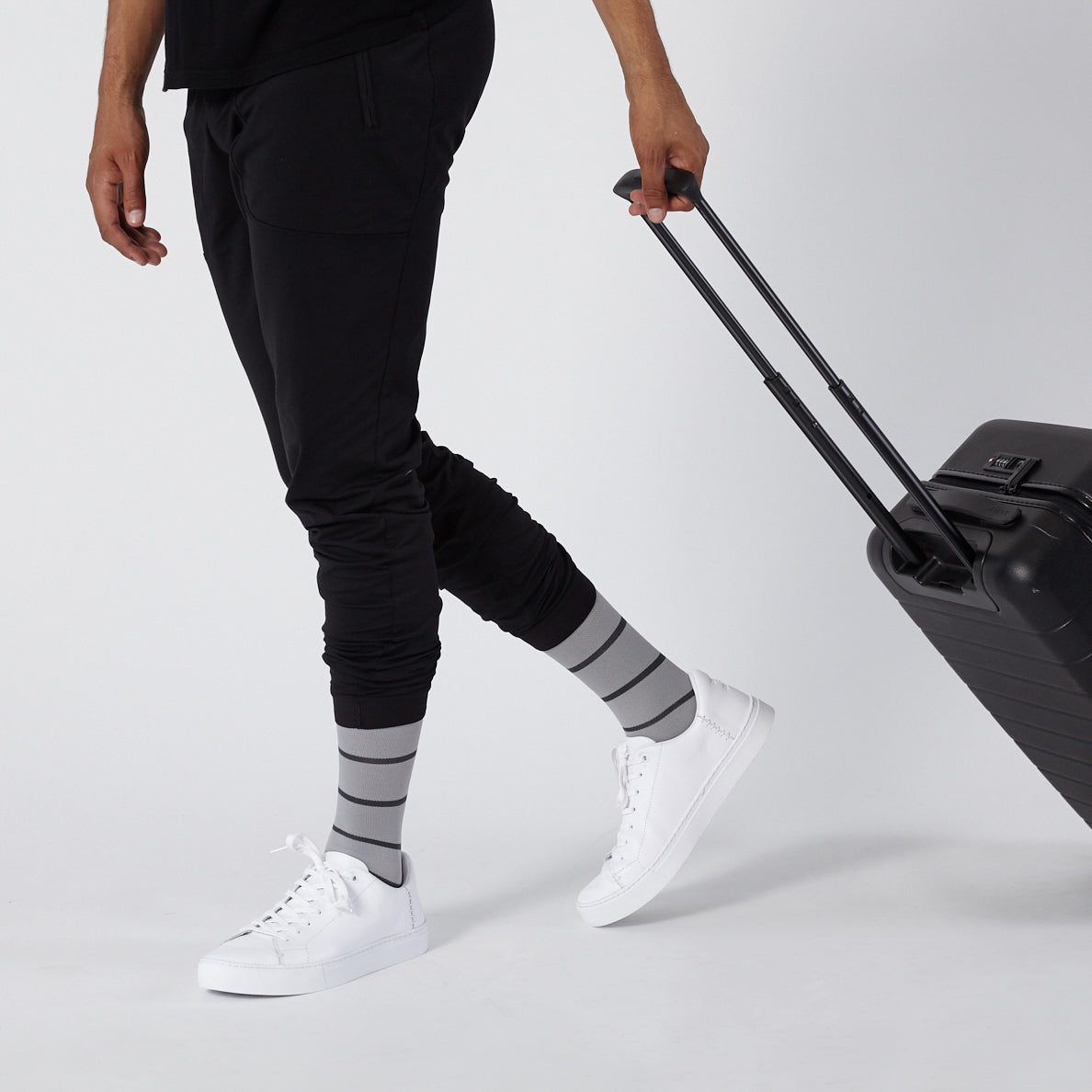Comrad Knee-High Compression Socks, Stripes – product photo