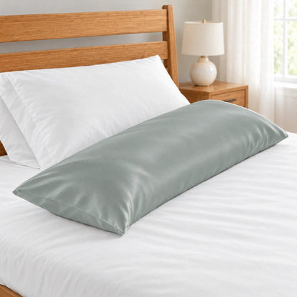 Bamboo is Better Cooling Bamboo Body Pillowcase, Silver – close-up