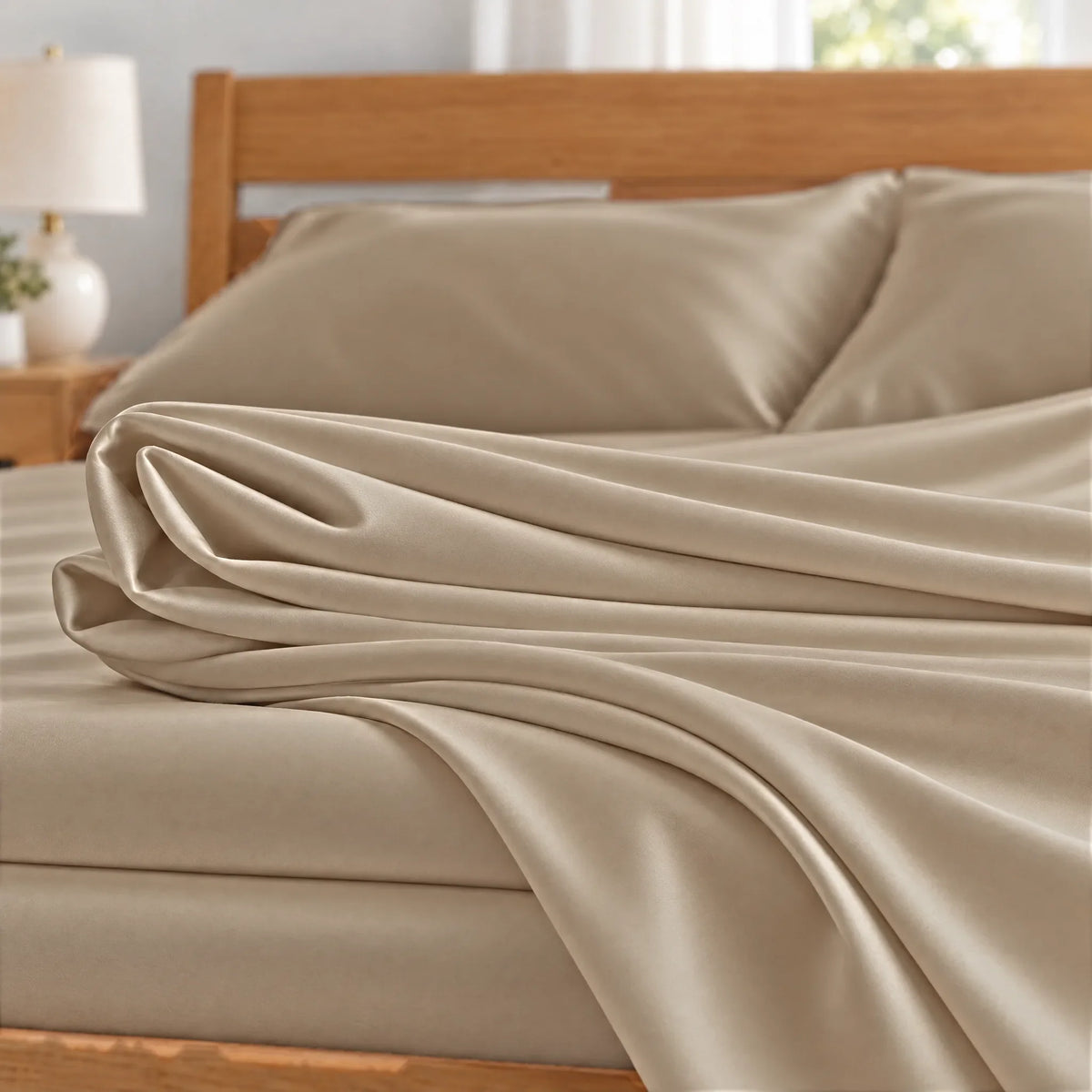 Bamboo is Better Cooling Bamboo Body Pillowcase, Taupe – close-up