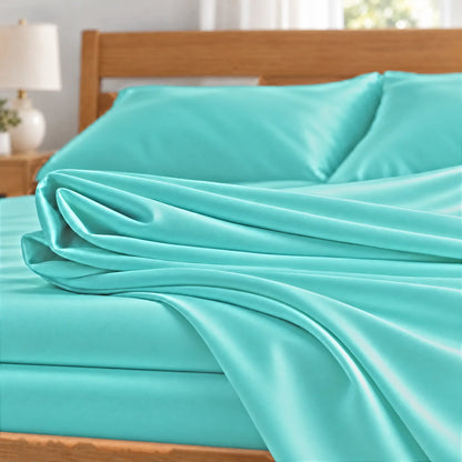 Bamboo is Better Cooling Bamboo Body Pillowcase, Tiffany Blue – close-up