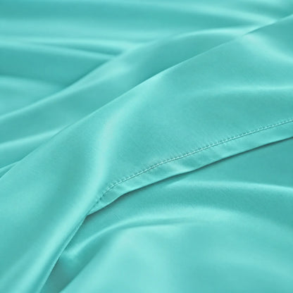 Bamboo is Better Cooling Bamboo Travel Pillowcase, Tiffany Blue – fabric close-up