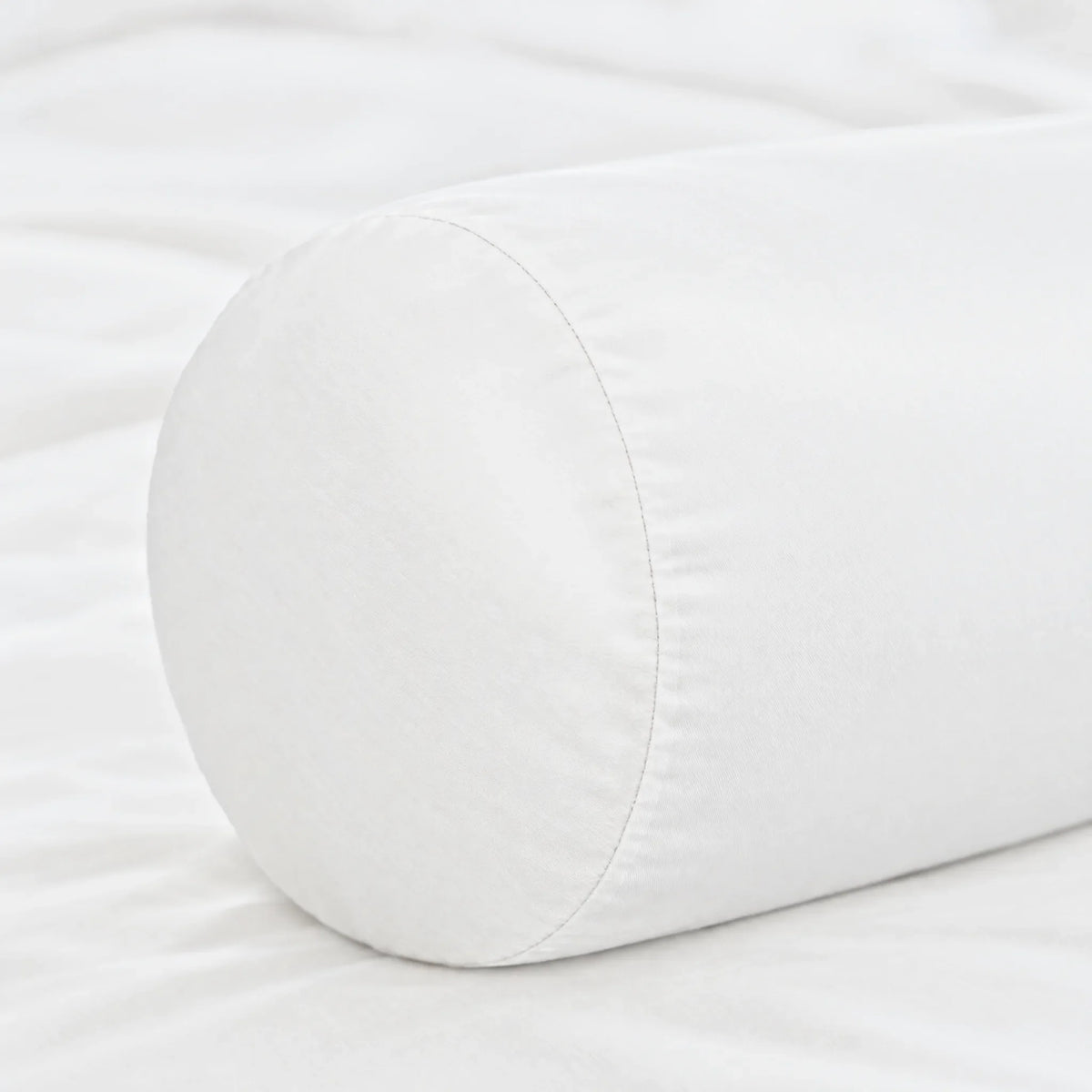 Bamboo is Better Cooling Bamboo Travel Pillowcase, White – seam close-up