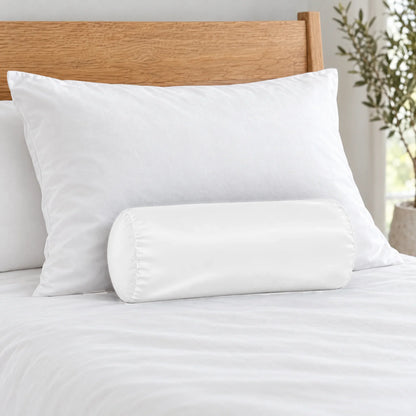 Bamboo is Better Cooling Bamboo Travel Pillowcase, White – size comparison with a queen pillow