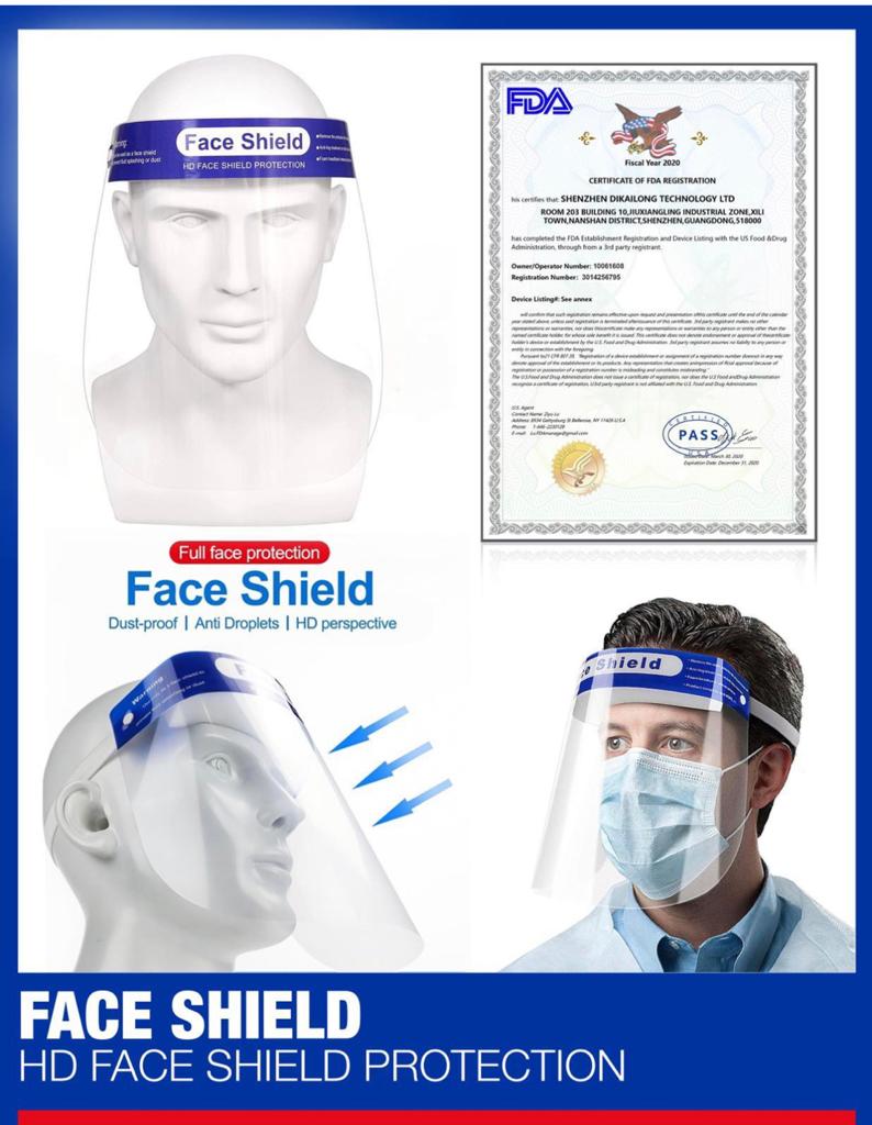 Face Shields (100 Shields) - DMB Supply
