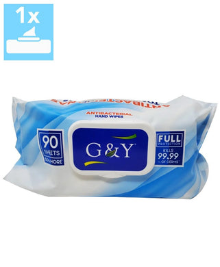 G&Y® Antibacterial Hand Wipes (90 Ct.) - DMB Supply
