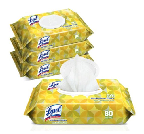 Lysol Disinfecting Wipes Flat Pack (480 Ct.) - DMB Supply