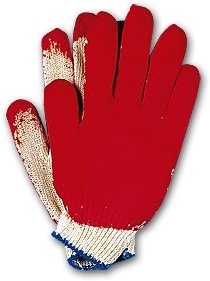 Red Palm Coated Work String Knit Gloves (Case) 300 Pairs - DMB Supply